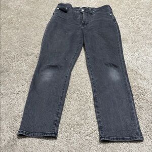Madewell The Curvy Perfect Vintage Jeans Black Lunar Wash Womens Size 28